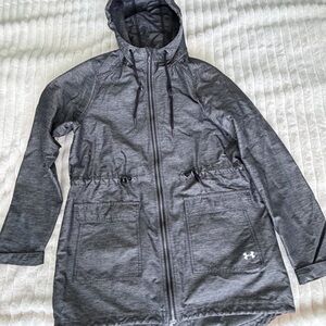 Under Armour Charcoal Hooded Full-Zip Jacket